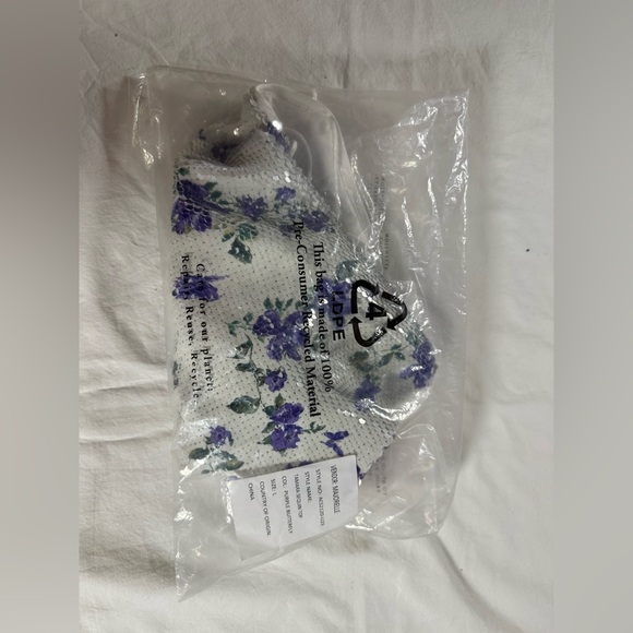 REVOLVE Majorelle Tamara White Sequin Top in Purple Butterfly Large - Picture 10 of 12